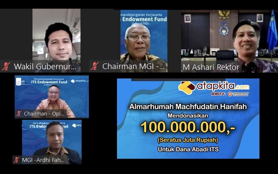 Kerja Sama dengan ITS Galang Dana Abadi